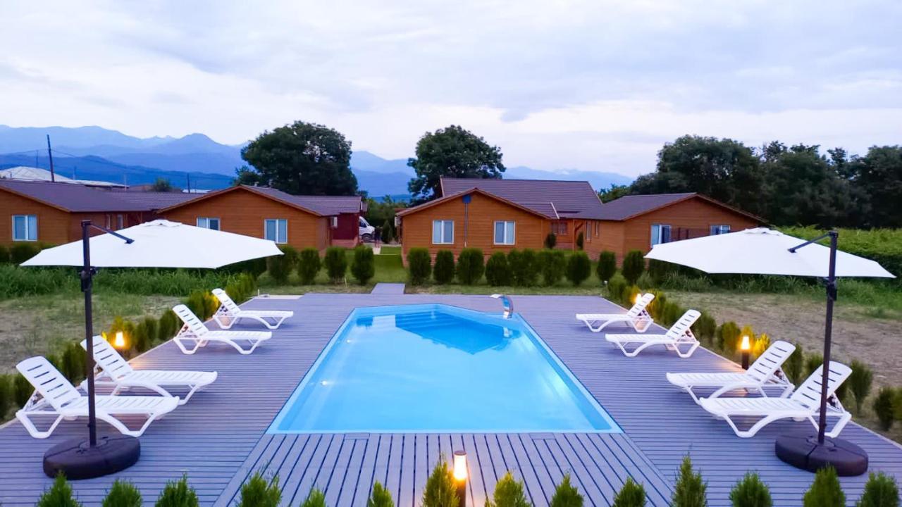 Finca Idoize Camping Hotel Akhmeta Exterior foto